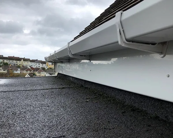 Gutter after cleaning